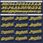 Maglia da baseball personalizzata leggera, autentica, con maniche raglan, blu-gialla, blu navy Maglia da baseball personalizzata leggera, autentica, con maniche raglan, blu-gialla, blu navy