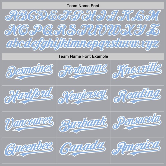Maglia da baseball personalizzata autentica grigia con maniche raglan, blu-bianca, leggera Maglia da baseball personalizzata autentica grigia con maniche raglan, blu-bianca, leggera