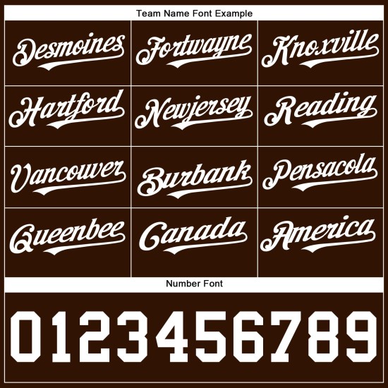 Maglia da baseball bianca marrone autentica personalizzata Maglia da baseball bianca marrone autentica personalizzata