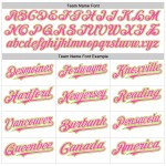 Maglia da baseball verde-rosa con maniche personalizzate, bianca, neon, raglan autentico Maglia da baseball verde-rosa con maniche personalizzate, bianca, neon, raglan autentico