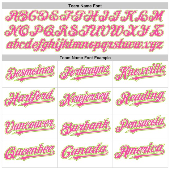 Maglia da baseball verde-rosa con maniche personalizzate, bianca, neon, raglan autentico Maglia da baseball verde-rosa con maniche personalizzate, bianca, neon, raglan autentico