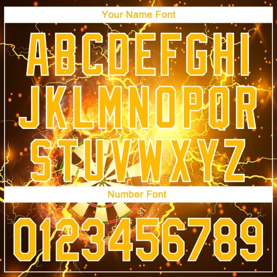 Maglia da baseball Flame Board Gold-White Dart 3D personalizzata con design autentico Black Lightning Maglia da baseball Flame Board Gold-White Dart 3D personalizzata con design autentico Black Lightning