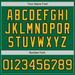Maglia da baseball personalizzata Green Kelly autentica oro-nera Maglia da baseball personalizzata Green Kelly autentica oro-nera
