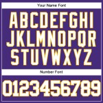 Maglia da baseball personalizzata autentica viola bianco-oro Maglia da baseball personalizzata autentica viola bianco-oro