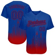 Maglia da baseball 3D autentica City Red Fade Chicago Fashion Custom Edition Royal
