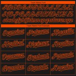 Maglia da baseball personalizzata City Philadelphia 3D Fade, edizione nera, autentica, arancione Maglia da baseball personalizzata City Philadelphia 3D Fade, edizione nera, autentica, arancione