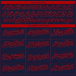 Maglia da baseball personalizzata, blu navy, moda, edizione rossa, sfumata, Atlanta 3D City, autentica Maglia da baseball personalizzata, blu navy, moda, edizione rossa, sfumata, Atlanta 3D City, autentica