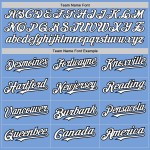 Maglia da baseball autentica con maniche raglan blu leggera personalizzata bianco-nero Maglia da baseball autentica con maniche raglan blu leggera personalizzata bianco-nero