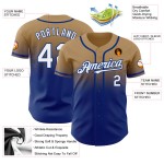 Maglia da baseball bianca e blu navy, stile vintage, personalizzata, autentica Maglia da baseball bianca e blu navy, stile vintage, personalizzata, autentica